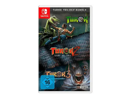 Turok Trilogy Bundle für Nintendo Switch - Neuware - Action & Abenteuer Spiel für Nintendo Switch, enthält die gesamte Turok-Serie und bietet nostalgischen Spielspaß für Fans und neue Spieler.