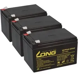 36V 3x 12V 14Ah AGM Blei Akkus für Elektro Roller - Hochleistungsbatterie für E-Scooter, langlebig und zuverlässig für eine optimale Reichweite und Leistung.