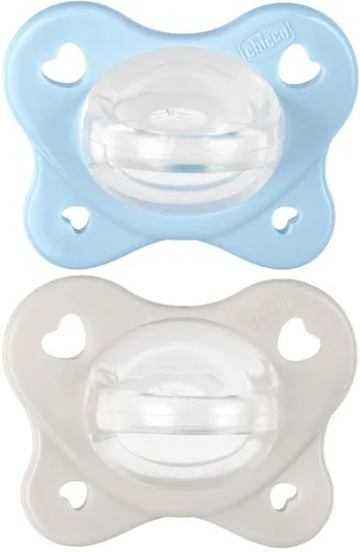 Succhietto Azzurro 2-6M Dual Soft Chicco 2 Pezzi