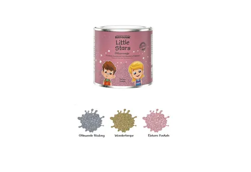 Alpina Holzlack Little Stars Glitzermagie 250 ml Glitzerfarbe Möbel Wände, 250ml, hochdeckend, Glitzer