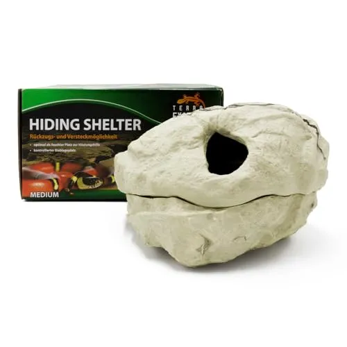 Hiding Shelter medium Granite - Die Höhle ist ideal als Versteck für Reptilien, Amphibien und Wirbellose - Terrarium Wetbox für die Eiablage in Granit