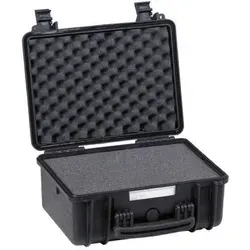 Explorer Cases Outdoor Koffer 3818HL.B - Schwarz mit Pick & Pluck Schaum - Kofferwaagen – nahezu unzerstörbar, wasserdicht und stoßfest, ideal für den professionellen Einsatz und Outdoor-Aktivitäten.