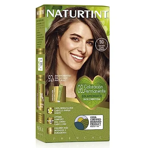 Naturtint Biobased | Haarfarbe Oohne Ammoniak | 5G Kastanienglodbraun Hell | Hoher Anteil an natürlichen Inhaltsstoffen | 170 ml