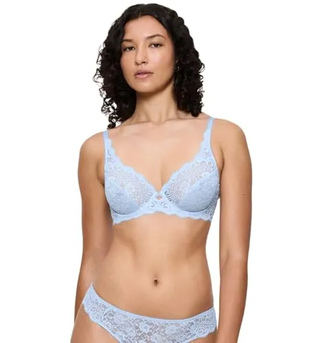 Triumph Amourette W Bügel-BH 85E Ice - Eleganter und komfortabler Bügel-BH aus Vollspitze mit perfektem Halt und 4-reihigem Haken-Ösenverschluss für optimalen Tragekomfort.