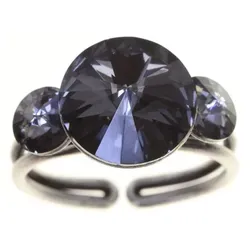 KONPLOTT Fingerring Konplott: Ring Rivoli dreifach grau