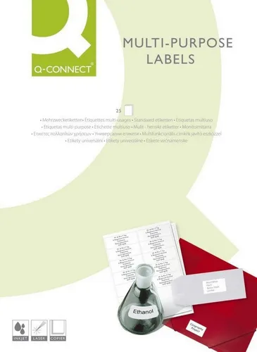 Connect Etiketten Etiketten Inkjet/Laser/Kopier 70,0x32,0mm VE=2700 Stück weiß