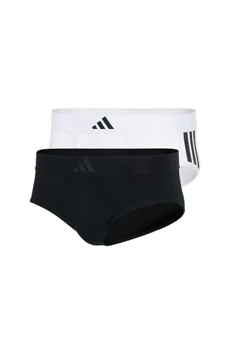 adidas Herren Slip 2er Pack - Active Flex Cotton 3 Stripes Unterwäsche - Herren-Slips im 2er Pack aus Active Flex Cotton für ultimativen Komfort und optimale Bewegungsfreiheit, ideal für den aktiven Lebensstil.