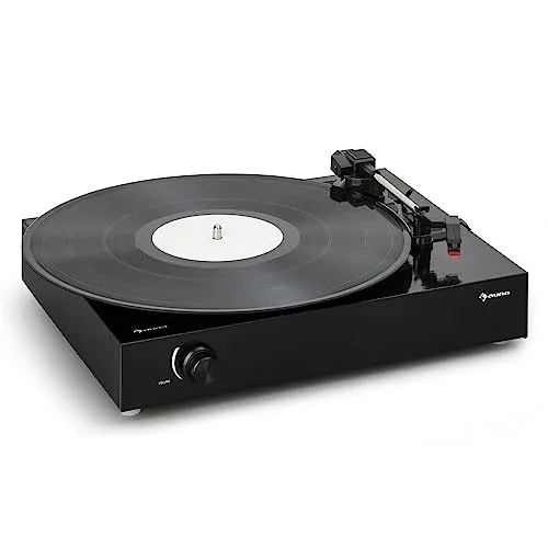 auna The Player Plattenspieler Selbstbauset inkl. Lautsprecher - DIY Plattenspieler für Vinyl-Liebhaber: Baue deinen eigenen auna The Player und genieße Musik mit integrierten Lautsprechern und einfachem Anschluss für weitere Geräte.