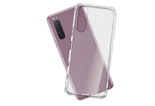 mtb more energy Smartphone-Hülle Clear Armor Case für Sony Xperia 5 II, Transparente TPU Schutzhülle Case Backcover mit Anti-Shock Verstärkung