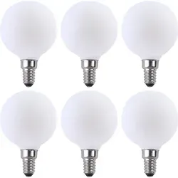 LED Filament Leuchtmittel Globe G60 4W E14 warmweiß 2700K 6er Set - Energieeffiziente LED Filament Leuchtmittel im Globe G60 Design, warmweißes Licht (2700K) mit 350lm. Ideal für stimmungsvolle Beleuchtung und lange Lebensdauer von 15.000 Stunden.