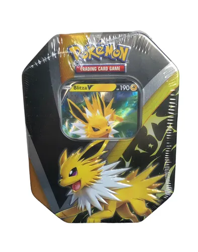 Pokemon TCG Tin-Box 97 Blitza V - Exklusive Collector's Edition - TCG OVP Displays mit limitierter Auflage, enthält exklusive Promokarten und ist perfekt für Sammler und Pokémon-Fans!