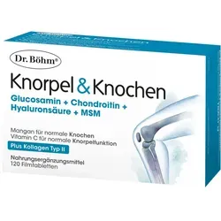 Dr. Böhm Knorpel & Knochen Tabletten 120 St - Arzneimittel zur Unterstützung der Gelenke, fördern die Knorpel- und Knochengesundheit für mehr Beweglichkeit.