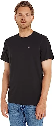 Tommy Jeans Herren Tjm Xslim Jersey Tee Dm0dm04411 Langarmhemd - T-Shirts für Herren aus 100% Bio-Baumwolle, ideal für lässige Looks und hohe Tragekomfort. Perfekt als Pyjamaoberteil oder Unterhemd, ergänzt durch die ikonische Tommy Jeans Flag auf der Brust.