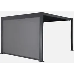 Bioklimatische Pergola Palace 3x4m mit Markise 3m - eleganter Sonnenschutz - Außenanbau mit verstellbaren Lamellen für optimale Belüftung, Schutz vor Sonne und Regen. Perfekt für Garten, Terrasse oder Poolbereich.