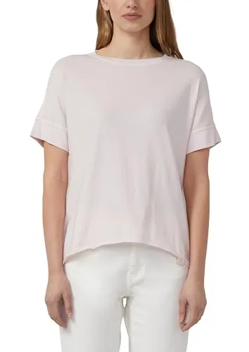 s.Oliver T-Shirt im Relaxed Fit mit Garment Dye - Stylisches T-Shirt im Relaxed Fit aus weicher Baumwolle, mit modernem Garment Dye und offenem Saum. Ideal für lässige Looks und höchsten Tragekomfort.