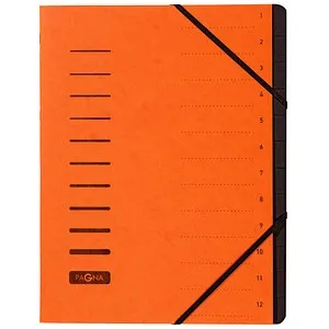 PAGNA Ordnungsmappe 12 Fächer orange, 1 St.