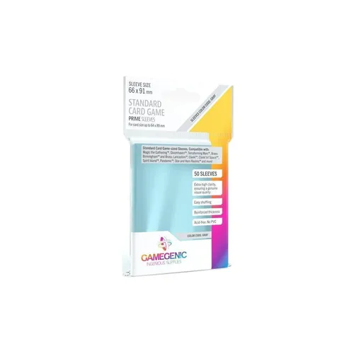 Gamegenic Spiel Prime Standard Card Game Hüllen 66x91mm - 50 Stück, optimaler Schutz für deine Kartenspiele und ideal für Spieleabende