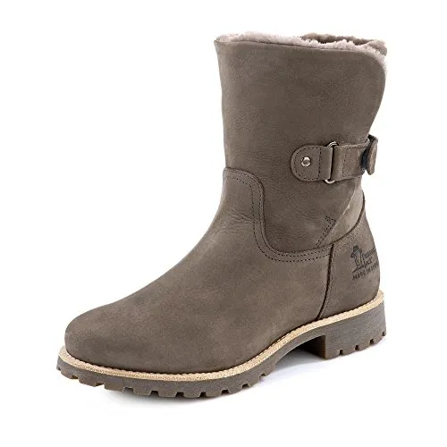 Panama Jack Damen Felia Igloo Stiefel, Grau, 40 EU - Wanderschuhe mit wasserfestem Design und weichem Naturfellfutter, perfekt für kalte Tage und Outdoor-Abenteuer.