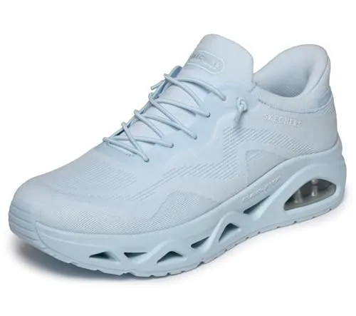 Skechers Sneaker Blau 39 EU – Stylisch und Bequem - Moderne Sneaker aus Textil in Hellblau, ideal für Freizeitaktivitäten. Mit 5 cm Blockabsatz und schnürbarem Verschluss für optimalen Halt.