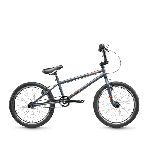 S'COOL XtriX BMX 20 Zoll - Kinder BMX für Tricks & Stunts - Freestyle BMX Rad für Kinder ab 6 Jahren, stabiler HiTen Stahlrahmen und Axle Pegs für coole Stunts - ideal für erste Freestyles!