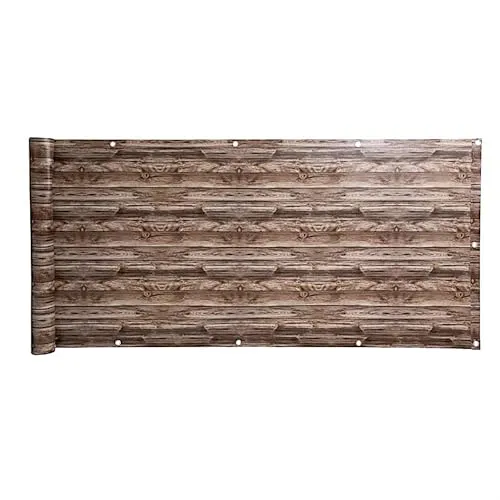 ESTEXO Balkon Sichtschutz - 6 Meter PVC in Holz-Optik - Wetterfester Balkon Sichtschutz aus hochwertigem PVC, temperaturbeständig und UV-beständig, ideal für mehr Privatsphäre auf Ihrem Balkon.
