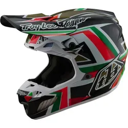 Troy Lee Designs SE5 Carbon MIPS Labyrinth Motocross Helm, mehrfarbig, Größe L - Hochwertiger Motocross Helm mit innovativem MIPS-System für verbesserte Sicherheit. Leicht und komfortabel, perfekt für anspruchsvolle Fahrten.