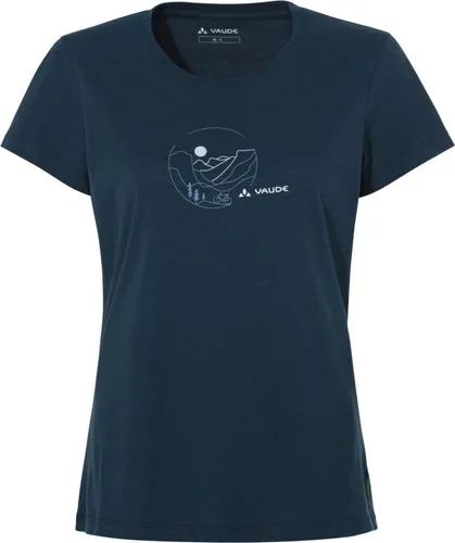 VAUDE Damen Shirt Wo Cyclist T-Shirt V - T-Shirts für Radfahrer, aus 70 % Bio-Baumwolle und 30 % Woodfiber, GOTS-zertifiziert, für höchsten Tragekomfort und umweltfreundlichen Stil.