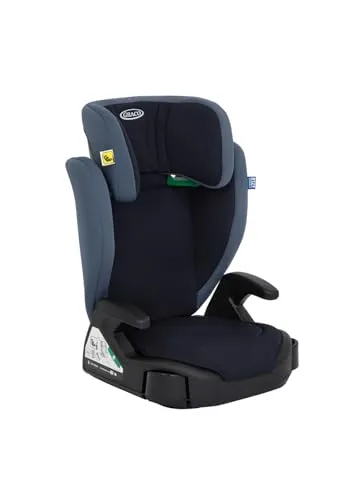 Graco Junior MaxiTM i-Size R129 - Kindersitz für 3,5 bis 12 Jahre, höhenverstellbare Kopfstütze und ausziehbare Getränkehalter, ideal für Zuhause und unterwegs