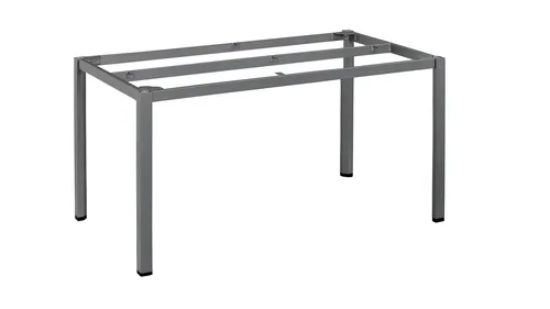 KETTLER CUBIC Tischgestell anthrazit 140x70cm - Robustes Tischgestell aus Aluminium in anthrazit, ideal für individuelle Tischplatten. Maße: 140cm x 70cm x 72cm, leicht zu montieren und perfekt für den Innen- und Außenbereich.