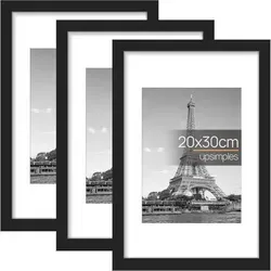 3er Pack Bilderrahmen 20x30 Schwarz - Stilvolle Präsentation für Ihre Fotos - Bilderrahmen in elegantem Schwarz, ideal für die stilvolle Präsentation Ihrer Lieblingsfotos. Perfekt für Zuhause oder das Büro, mit einfacher Montage und zeitlosem Design.