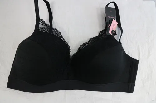 Hunkemöller Damen  BH ohne Bügel Sophie Schwarz Gr.85 D Neu