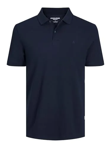 JACK & JONES Herren Jjebasic Noos Poloshirt, Navy Blazer, L EU