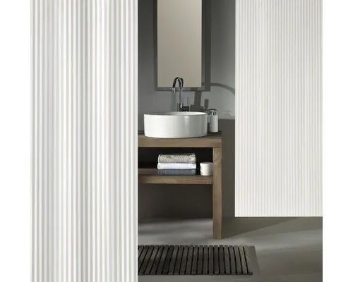 Kleine Wolke Duschvorhang Textil Sanna in Weiß - Eleganter Duschvorhang aus 100% Polyester, maschinenwaschbar bis 40°, mit stabilen Kunststoffösen und bleifreiem Beschwerungsband für eine perfekte Passform. Größe: 180x200 cm.