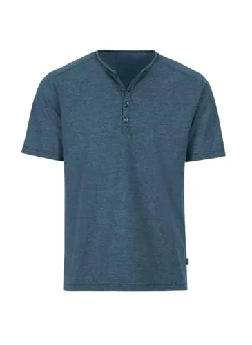 Trigema Herren T-Shirt Deluxe mit Knopfleiste - T-Shirts für Herren aus 100 % supergekämmter Baumwolle, klassischer Schnitt mit langer Knopfleiste für hohen Tragekomfort.