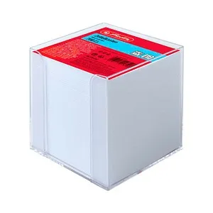 herlitz Zettelbox transparent inkl. 700 lose Notizzettel, 1 St.
