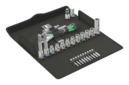 Wera 05004175001 Bicycle Set 7, 27-teilig - Fahrradwerkzeuge, 27-teiliges Set mit robusten Knarren für höchste Qualität und Langlebigkeit bei Reparaturen.