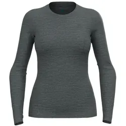 ODLO Thermounterwäsche Damen Merino 200 - Langarm Thermoshirt - Funktionsunterwäsche aus 100% mulesingfreier Merinowolle, bietet optimale Wärme und Atmungsaktivität für Wintersport und Freizeitaktivitäten.