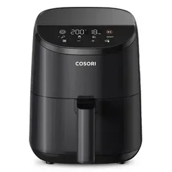COSORI 2-Liter Mini Heißluftfritteuse - Fritteusen: Kompakte 2L Luftfritteuse für gesunde Mahlzeiten mit bis zu 97% weniger Öl, ideal für kleine Haushalte und leiser Betrieb unter 48 dB.