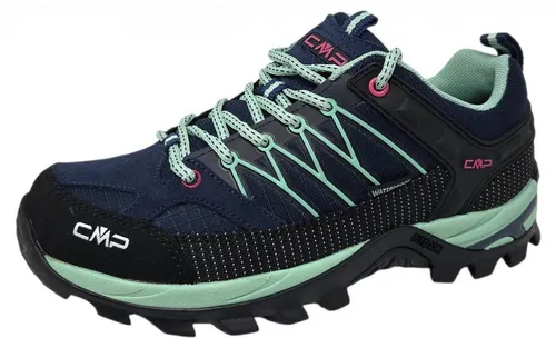 CMP Damen Rigel Low WMN Shoe WP - Trekking-Schuhe in Blau-Acqua, 37 EU - Wanderschuhe mit wasserdichter CLIMAPROTECT Membran, optimaler Knöckenschutz und rutschfester Ortholite-Sohle für höchsten Komfort auf jedem Terrain.