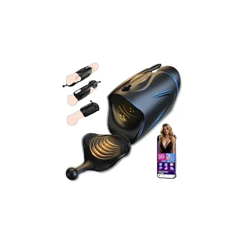 Tagnaff Masturbieren für Männer Handfrei Penis Vibrator Sex Spielzeug für die Männer Mehrere Tragevarianten Vibratorensets, AI Sync Sexspielzeug Solo Masturbatoren Eichel Stimulator Toys Peniszaumzeug