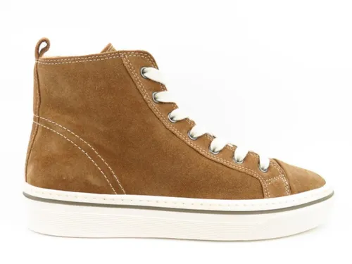 Gabor Damen High-Top Sneaker Lion (Panna) - Wanderschuhe mit Wechselfußbett und Best Fitting für optimalen Komfort, ideal für aktive Frauen.
