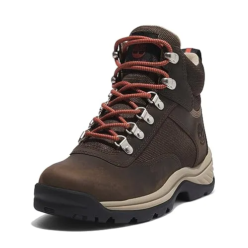 Timberland Damen White Ledge Hiker WP Chukka Boot, Chocolate Brown, 36 EU Weit - Wanderschuhe aus wasserdichtem Premium-Leder, ideal für Outdoor-Abenteuer und unterstützt verantwortungsvolle Lederherstellung.