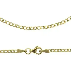 Firetti Panzerkette Schmuck Geschenk Gold 333 oder 585 Collierkette in mehreren Breiten, Made in Germany gelb|goldfarben 60 | 2 mm