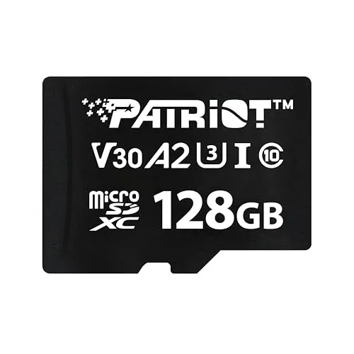Patriot VX Series 128GB Micro SDXC V30 A2 UHS-I U3 4K UHD Speicherkarte - PSF128GVX32MCX