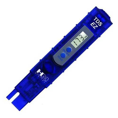 HM Digital TDS-EZ Wasserqualität Tester - Wassertests & -aufbereitung, präzise Messungen bis 9990 ppm mit automatischer Abschaltung und praktischer Hold-Funktion für einfache Ablesung.