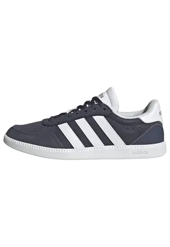 adidas Damen BREAKNET Sleek Schuhe in Shadow Navy/FTWR White, 42 2/3 EU - Stylische Damen Sneaker mit regulärer Passform, aus Leder und Synthetik, ideal für den Alltag. Die Gummiaußensohle sorgt für optimalen Grip und Komfort.