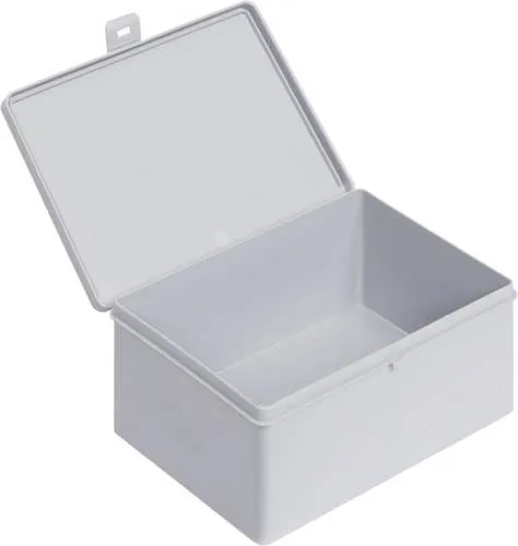 Alutec 66019 Scharnierdose (L x B x H) 180 x 140 x 80mm Grau 1St.