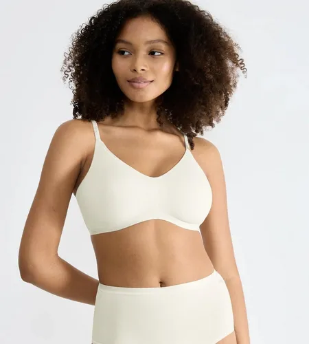 Sloggi Damen Go Daily Cotton Soft Bra, Silk White, S EU - Funktionsunterwäsche mit weichem Baumwollmaterial für hohen Tragekomfort und perfekte Anpassung den ganzen Tag.