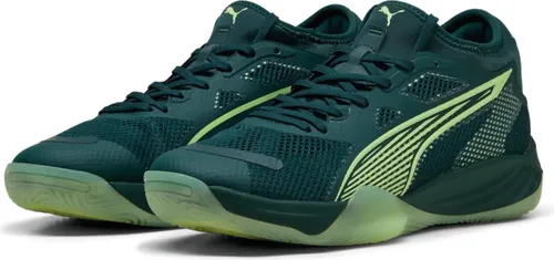 Puma Eliminate Nitro SQD 4 - grün - Indoorschuhe mit Dual-Compound NITRO SQD für optimale Dämpfung und Stabilität, perfekt für dein Spiel und multidirektionale Bewegungen.
