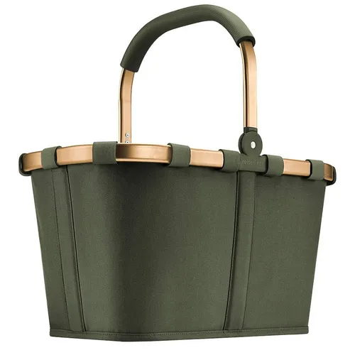 reisenthel® Einkaufskorb carrybag Kunstfaser forest, gold - Einkaufskorb aus robustem Kunstfaser, ideal für umweltbewusste Einkäufer und stilvoll in der Farbe forest, gold.